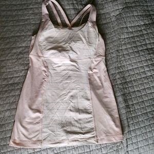 Blush Lululemon Tank w/ built in bra